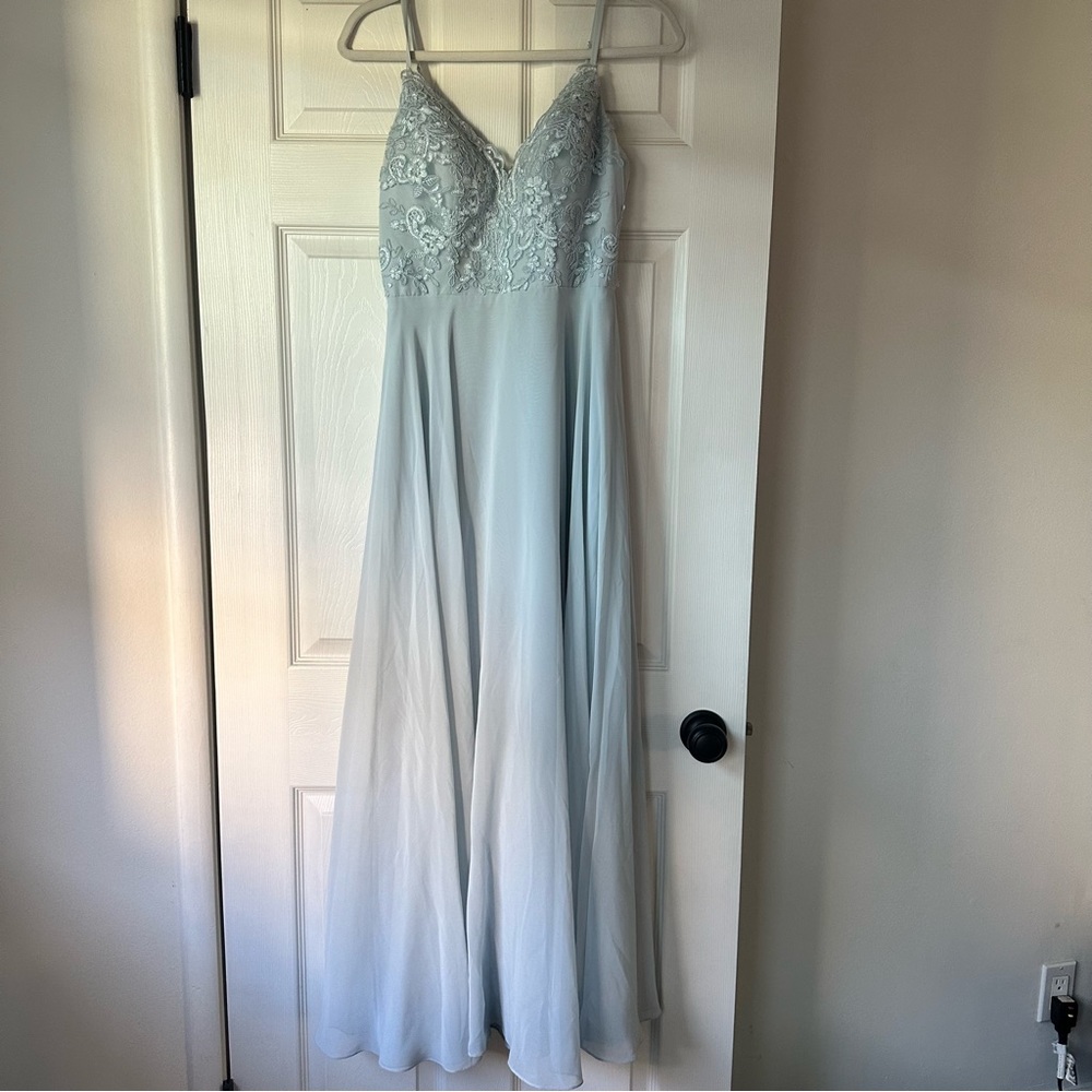 Azazie Sonya Mist Dress A2